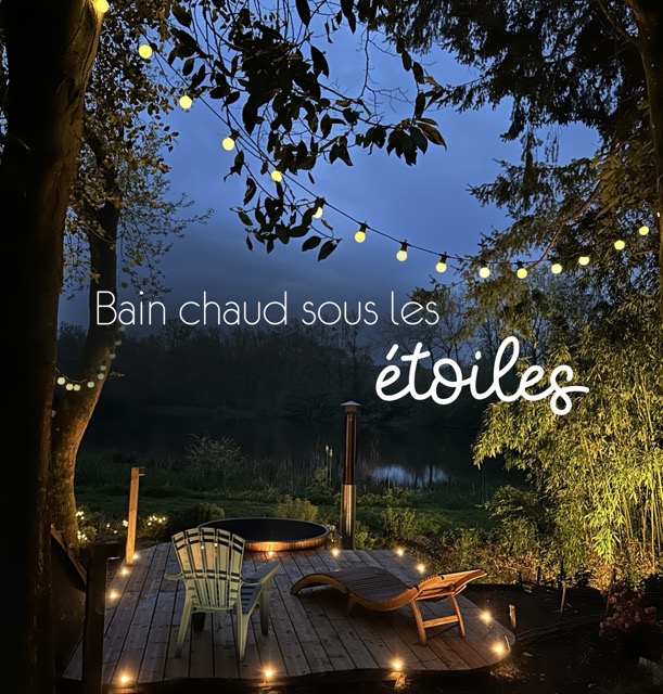 Bain nordique de nuit sous les étoiles aux Reflets Roz – expérience bien-être en Bretagne