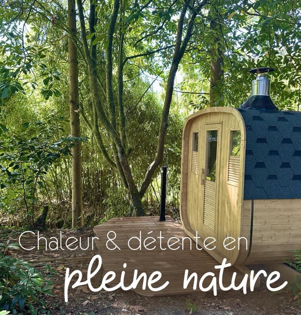 Cabane sauna extérieure au feu de bois – Les Reflets Roz, Pléouc-l'Hermitage
