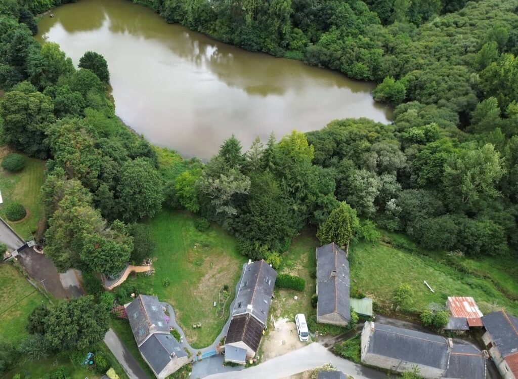 Les reflets roz vue de drone - Chambre d'hôte en Bretagne, Côtes d'Armor