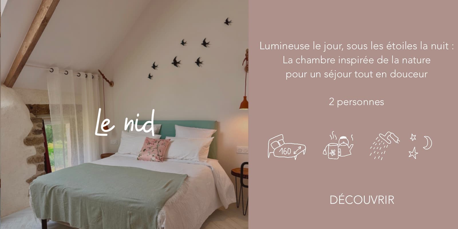 Chambre Le Nid – chambre nature et sérénité en Bretagne